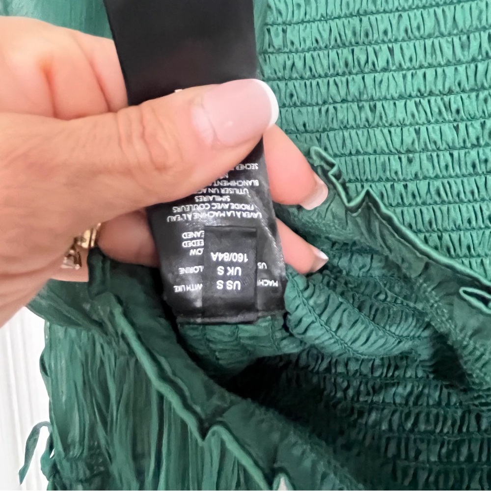Urban Outfitters Emerald Green Diana Square Neck Top Small - Picture 10 of 10
